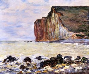 Artist Claude Monet's Work - Cliffs of Les Petites Dalles