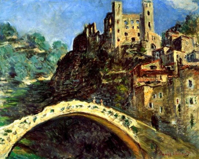 Claude Monet Oil Painting - Dolceacqua