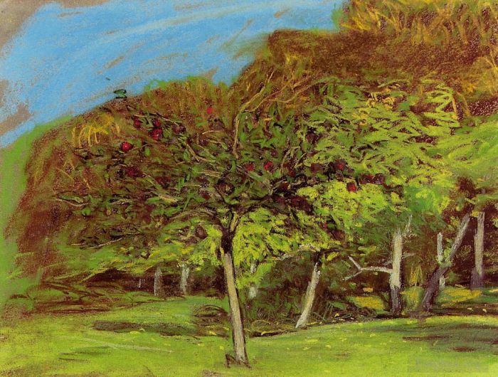 Claude Monet Oil Painting - Fruit TreesNo dates listed