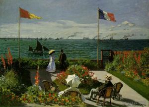 Artist Claude Monet's Work - Garden at Sainte-Adresse