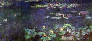 Artist Claude Monet's Work - Green Reflection right half