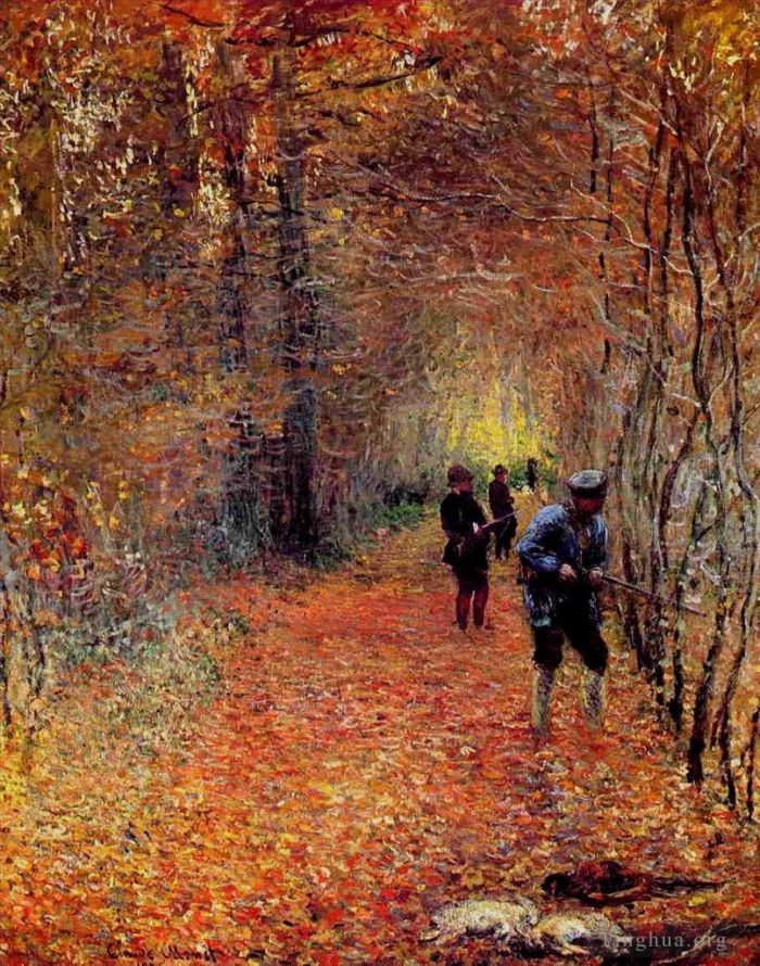 Claude Monet Oil Painting - The Shoot