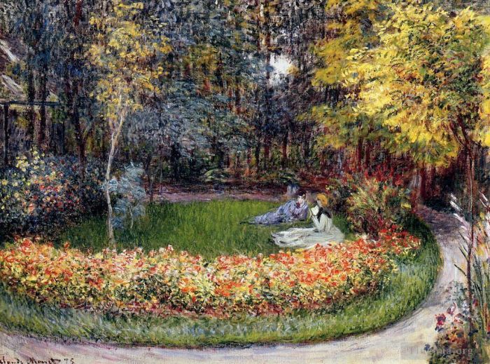 Claude Monet Oil Painting - In the Garden