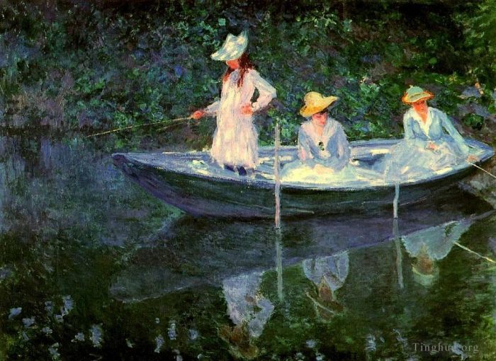 Claude Monet Oil Painting - In the Norvegienne
