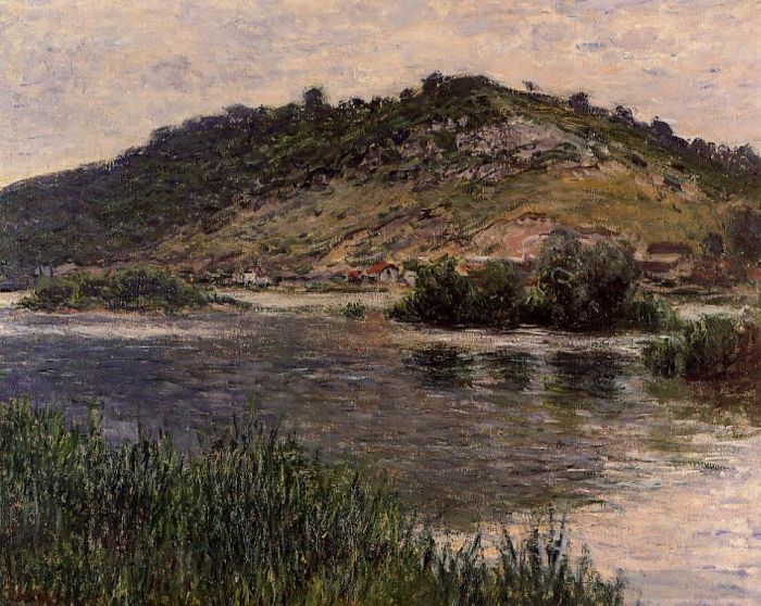Claude Monet Oil Painting - Landscape at PortVillez