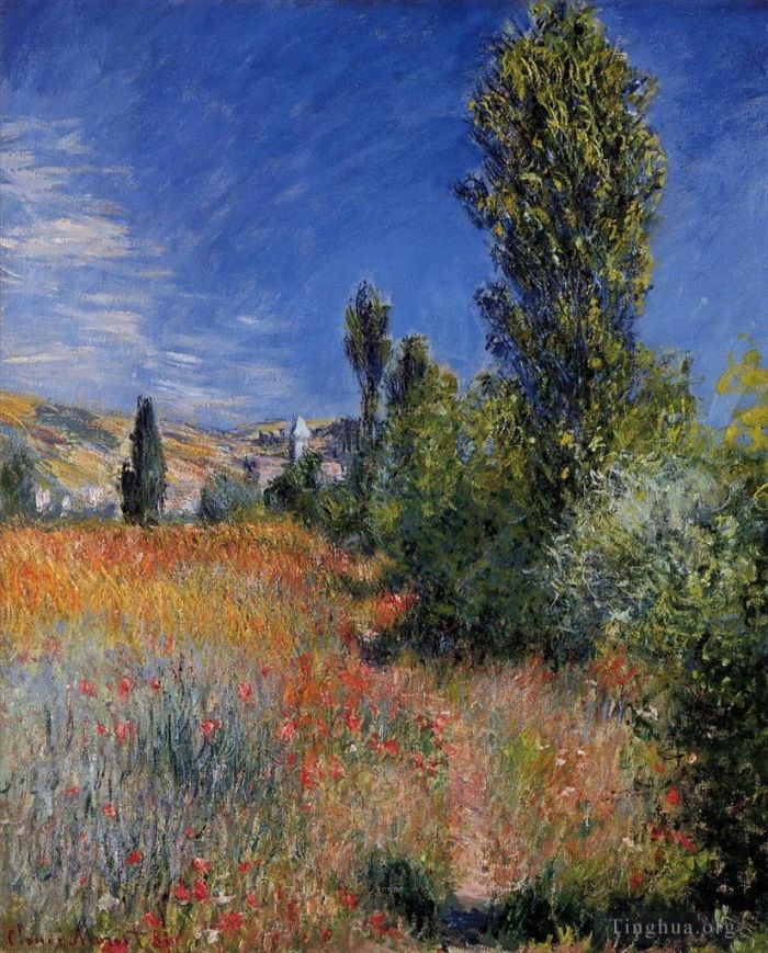 Claude Monet Oil Painting - Landscape on the Ile Saint-Martin