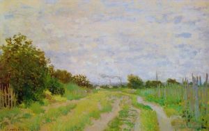 Artist Claude Monet's Work - Lane in the Vineyards at Argenteuil
