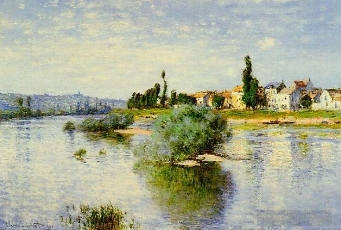 Claude Monet Oil Painting - Lavacourt
