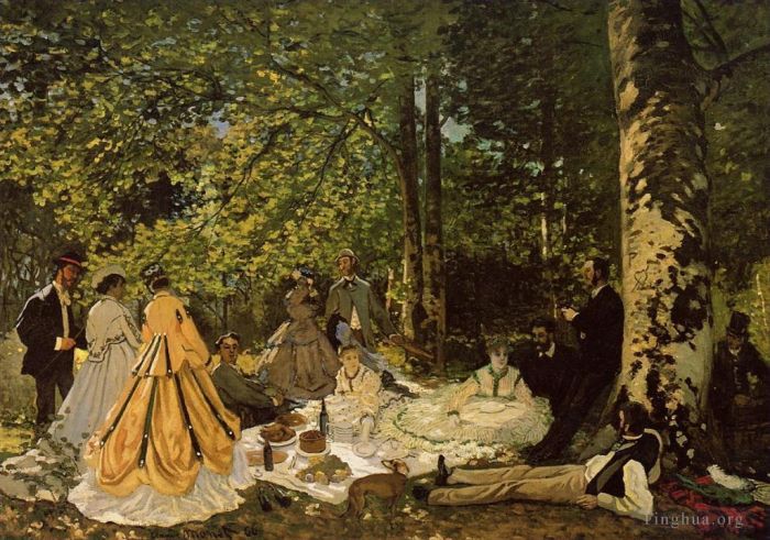 Claude Monet Oil Painting - Luncheon on the Grass