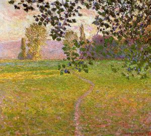 Artist Claude Monet's Work - Morning Landscape Giverny