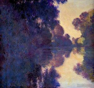 Artist Claude Monet's Work - Morning on the Seine Clear Weather II