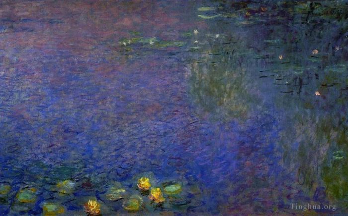 Claude Monet Oil Painting - Morning rightcenter detail