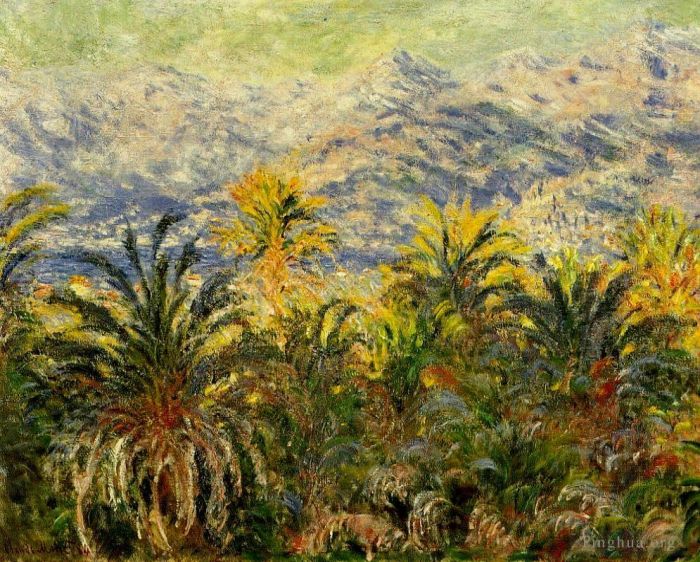 Claude Monet Oil Painting - Palm Trees at Bordighera