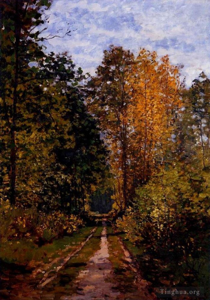 Claude Monet Oil Painting - Path in the Forest