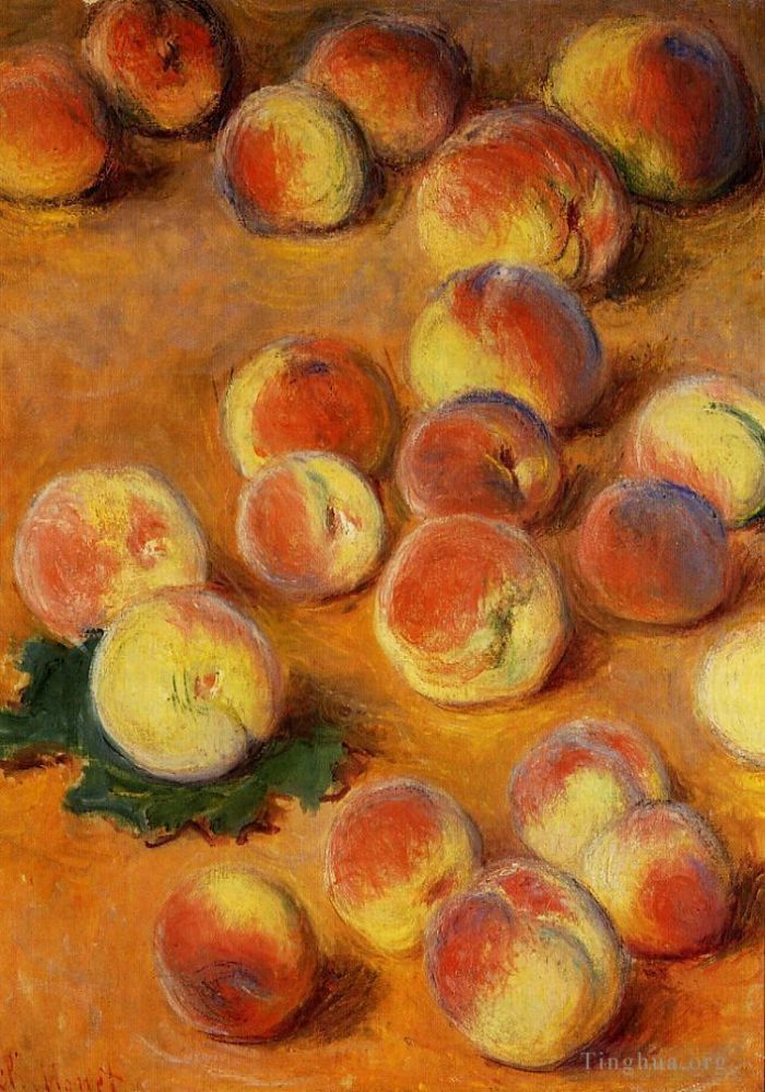 Claude Monet Oil Painting - Peaches