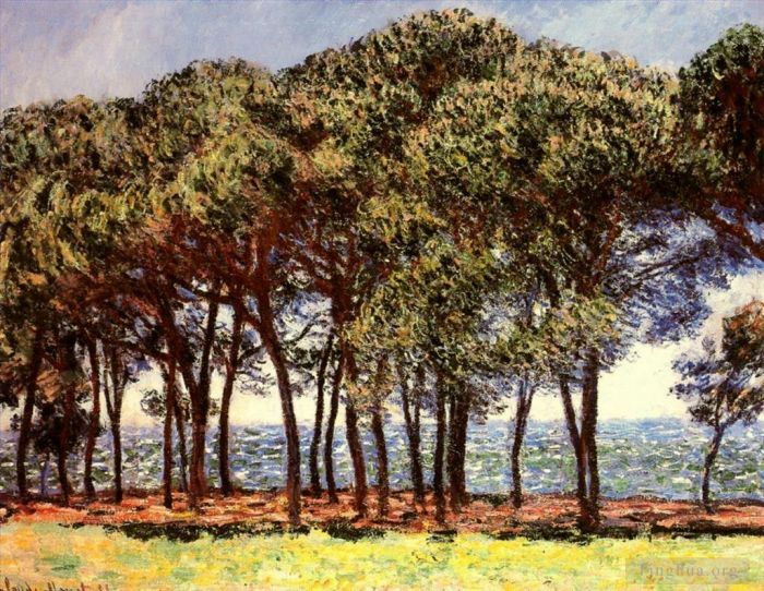 Claude Monet Oil Painting - Pine Trees Cap d Antibes