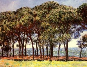 Artist Claude Monet's Work - Pine Trees Cap d Antibes