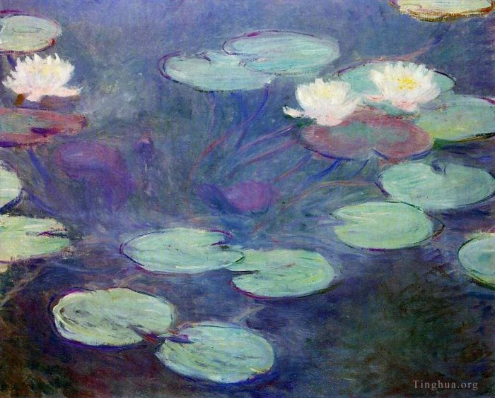 Claude Monet Oil Painting - Pink Water Lilies
