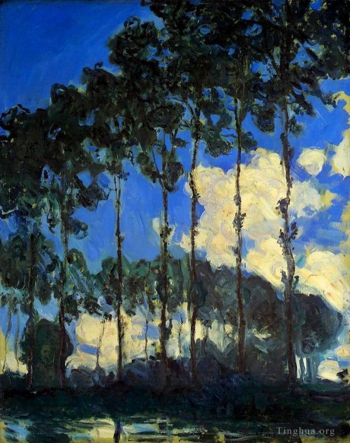 Claude Monet Oil Painting - Poplars on the Banks of the Epte