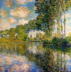 Artist Claude Monet's Work - Poplars on the Banks of the River Epte