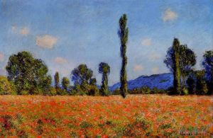 Artist Claude Monet's Work - Poppy Field in Giverny