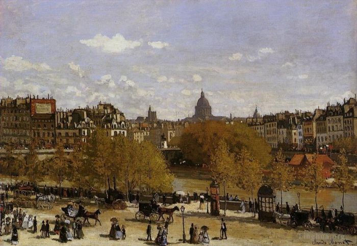 Claude Monet Oil Painting - Quai du Louvre