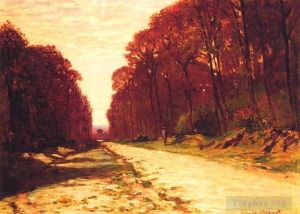 Artist Claude Monet's Work - Road in a Forest