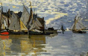 Artist Claude Monet's Work - Sailboatscirca