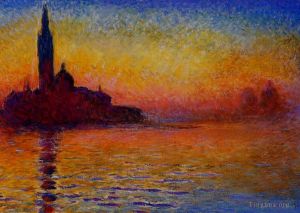 Artist Claude Monet's Work - San Giorgio Maggiore at Dusk