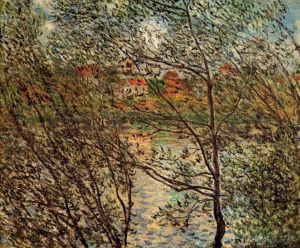 Artist Claude Monet's Work - Springtime through the Branches
