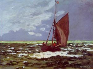 Artist Claude Monet's Work - Stormy Seascape