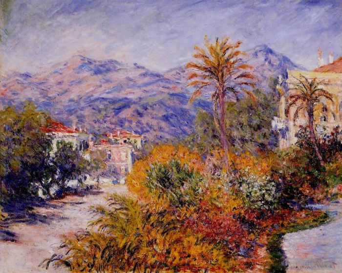 Claude Monet Oil Painting - Strada Romada in Bordighera