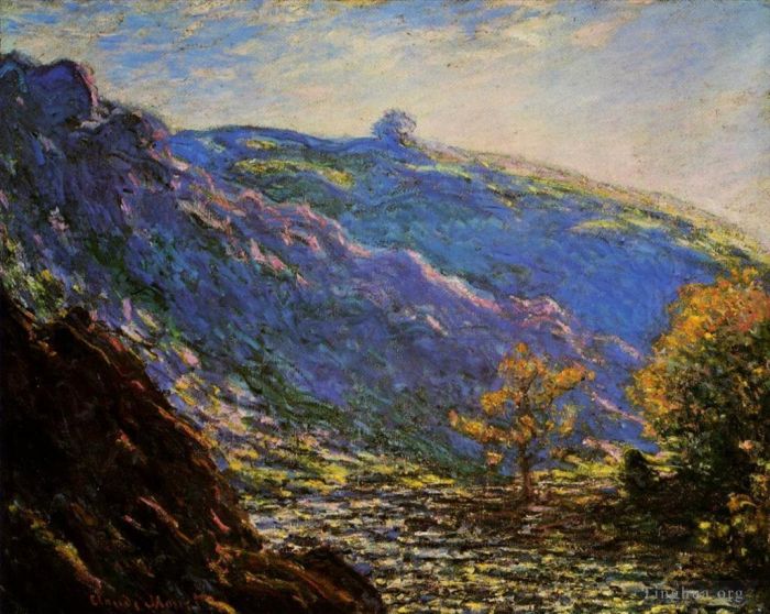 Claude Monet Oil Painting - Sunlight on the Petit Cruese
