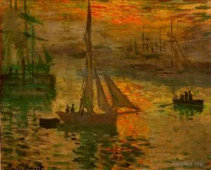 Artist Claude Monet's Work - Sunrise (Marine)