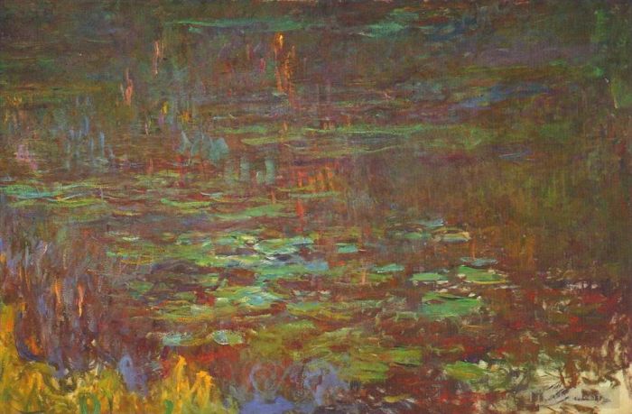 Claude Monet Oil Painting - Sunset right half