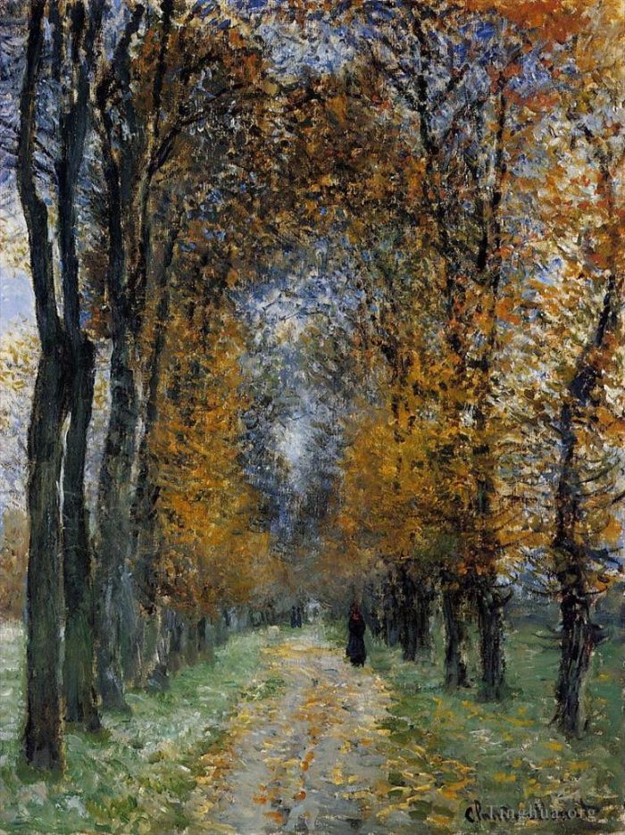 Claude Monet Oil Painting - The Avenue