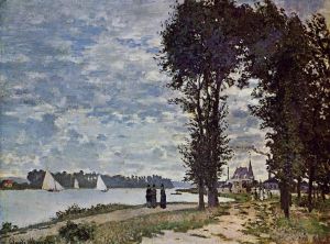 Artist Claude Monet's Work - The Banks of the Seine at Argenteuil