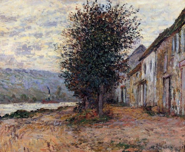 Claude Monet Oil Painting - The Banks of the Seine at