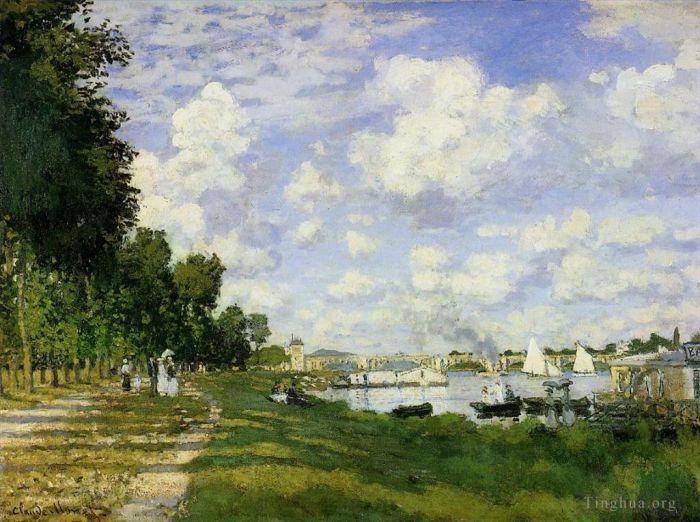 Claude Monet Oil Painting - The Basin at Argenteuil