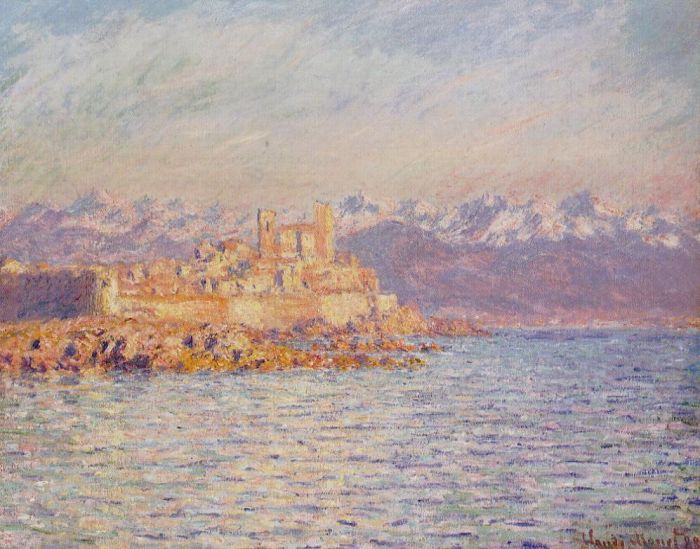 Claude Monet Oil Painting - The Bay of Antibes