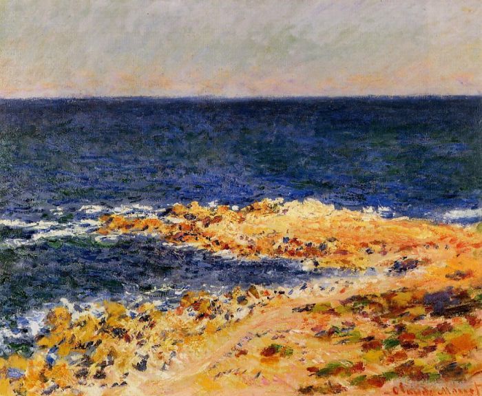 Claude Monet Oil Painting - The Big Blue in Antibes