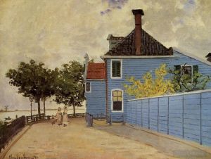 Artist Claude Monet's Work - The Blue House at Zaandam