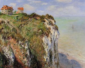 Artist Claude Monet's Work - The Cliff at Dieppe