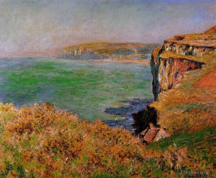 Claude Monet Oil Painting - The Cliff at Varengeville