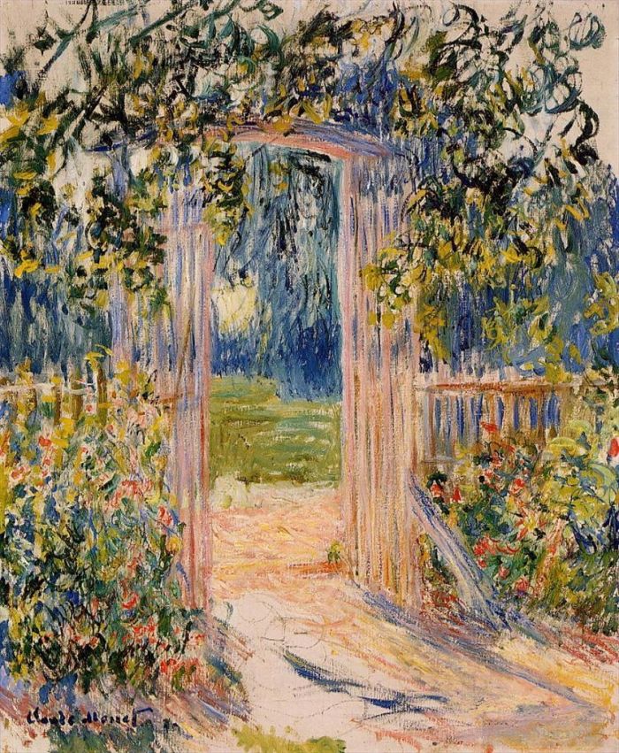 Claude Monet Oil Painting - The Garden Gate