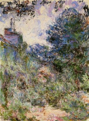 Artist Claude Monet's Work - The House Seen from the Rose Garden III