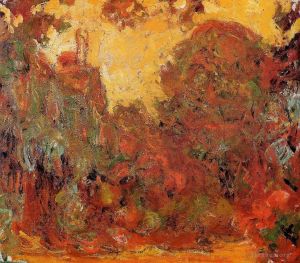 Artist Claude Monet's Work - The House Seen from the Rose Garden II