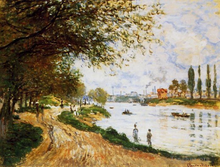 Claude Monet Oil Painting - The Isle La Grande Jatte
