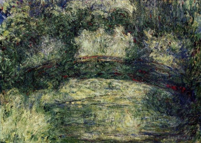 Claude Monet Oil Painting - The Japanese Bridge VIII