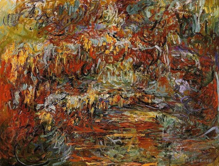 Claude Monet Oil Painting - The Japanese Footbridge